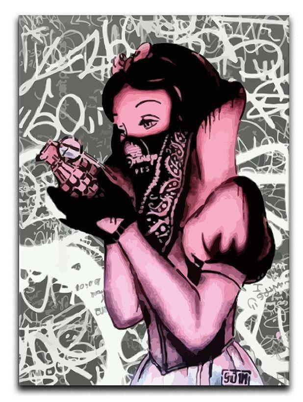 Banksy Snow White Grenade Canvas Print or Poster  - Canvas Art Rocks - 1