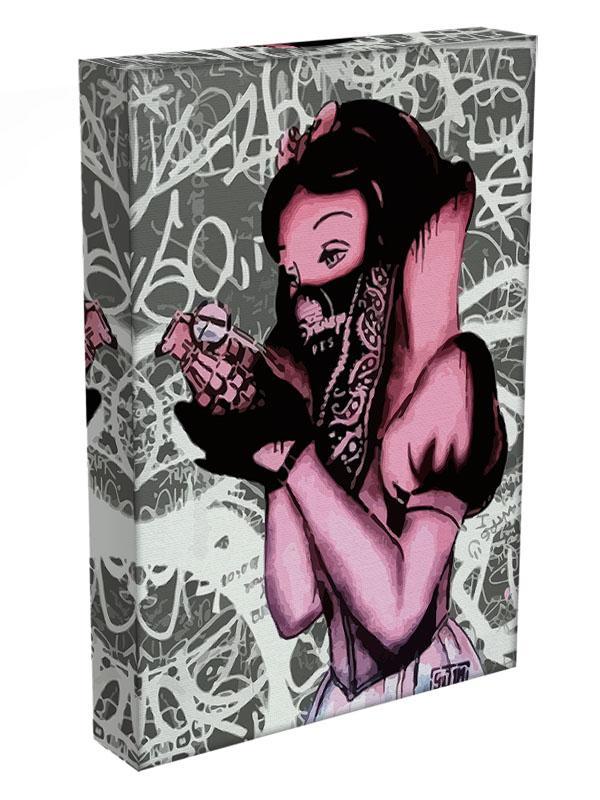 Banksy Snow White Grenade Canvas Print or Poster - Canvas Art Rocks - 3