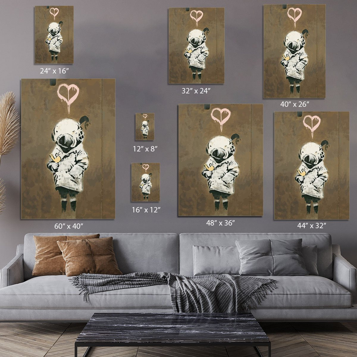 Banksy Space Girl And Bird Canvas Print or Poster