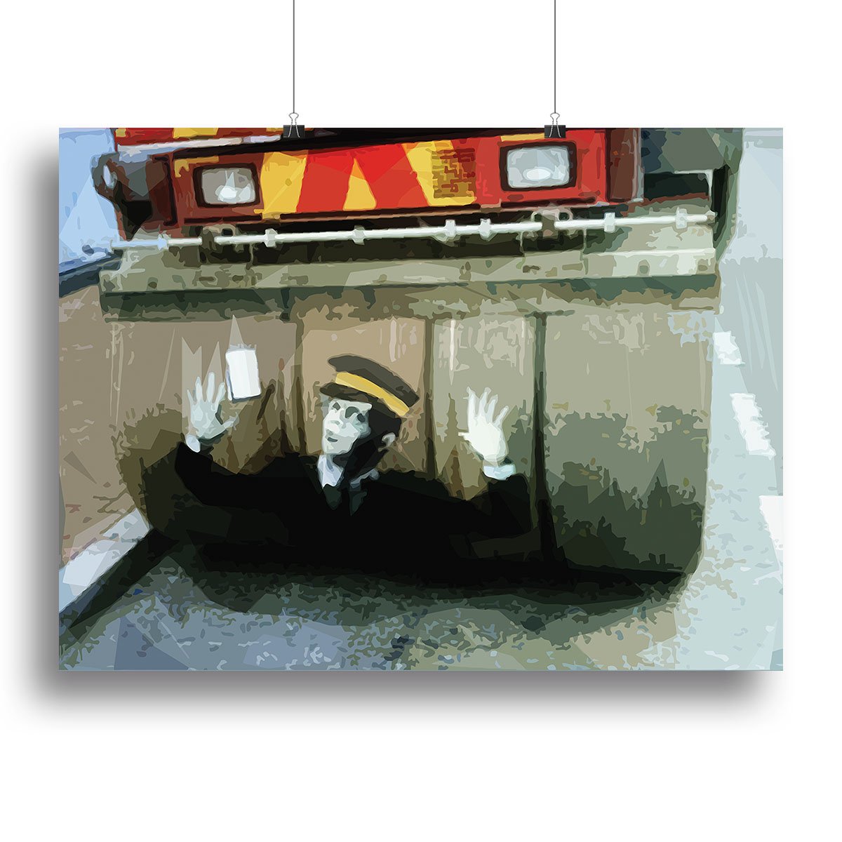 Banksy Steamroller Traffic Warden London Canvas Print or Poster