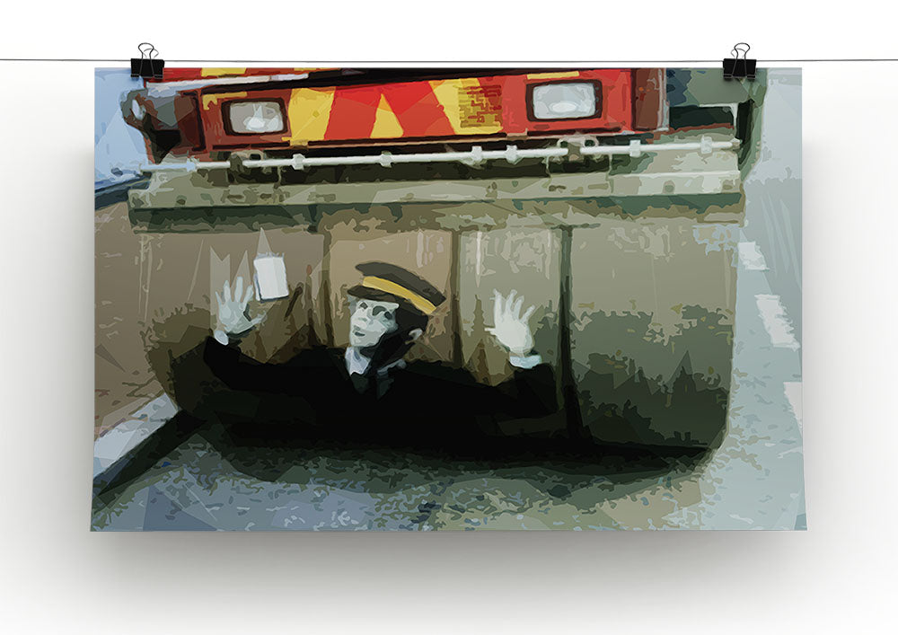 Banksy Steamroller Traffic Warden London Canvas Print or Poster - Canvas Art Rocks - 2