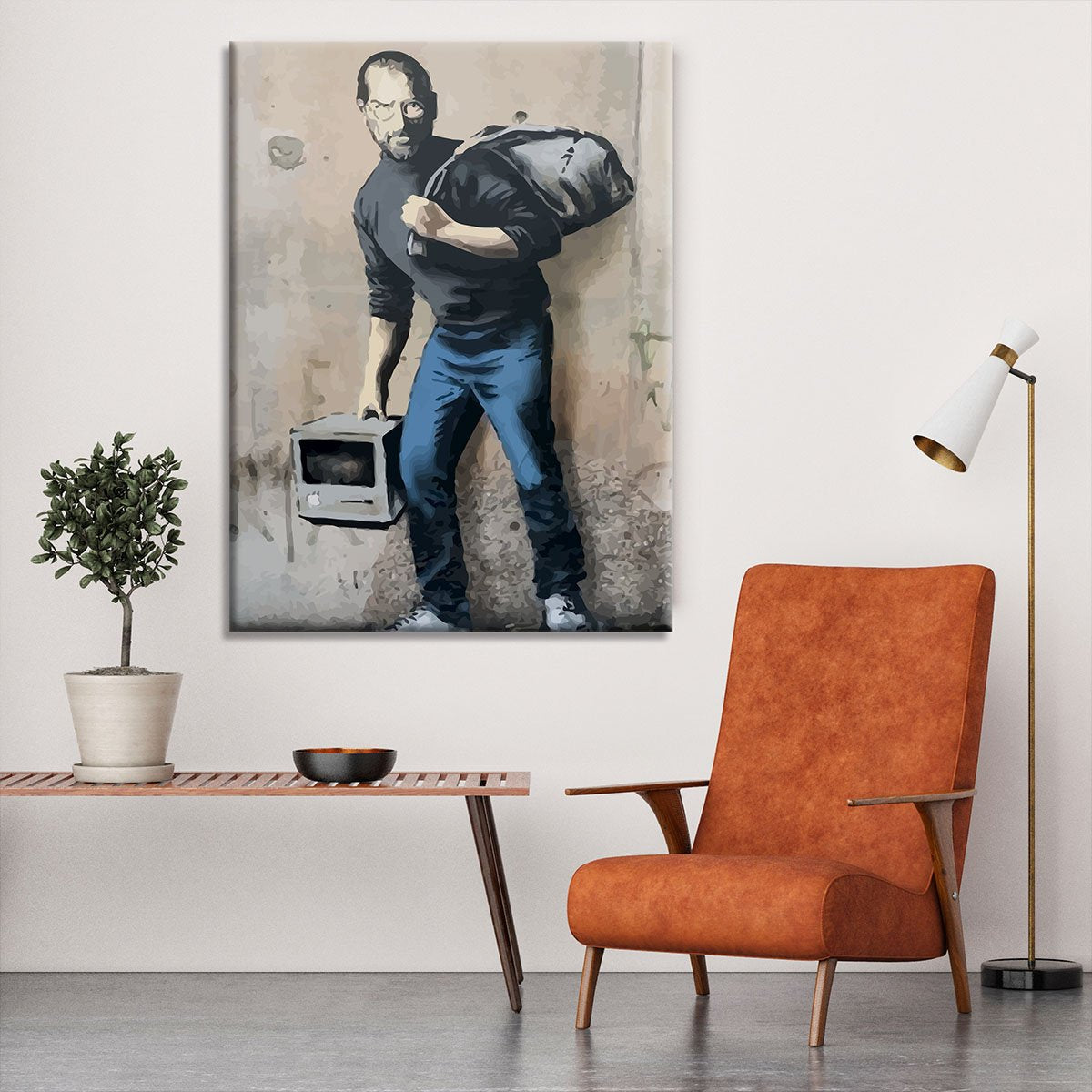 Banksy Steve Jobs Canvas Print or Poster