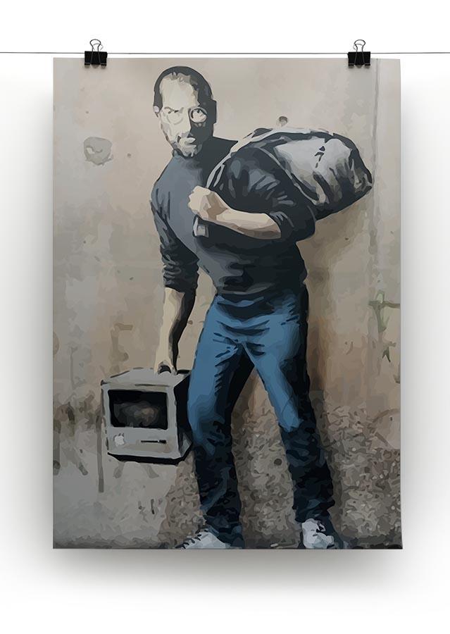 Banksy Steve Jobs Canvas Print or Poster - Canvas Art Rocks - 2
