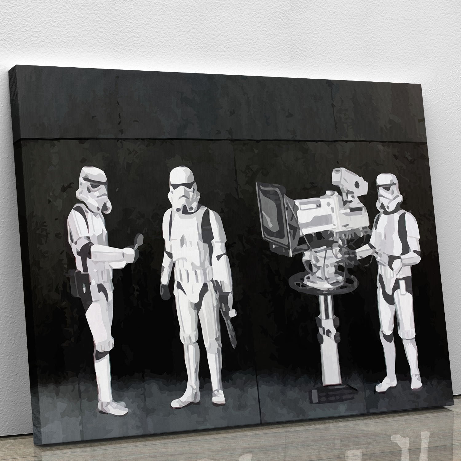 Banksy Stormtroopers Filming Oscars Canvas Print or Poster