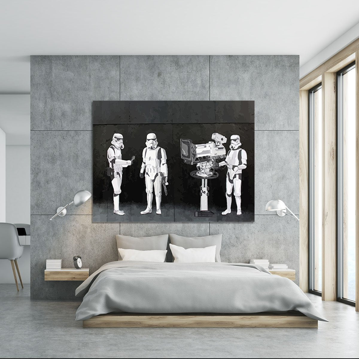 Banksy Stormtroopers Filming Oscars Canvas Print or Poster