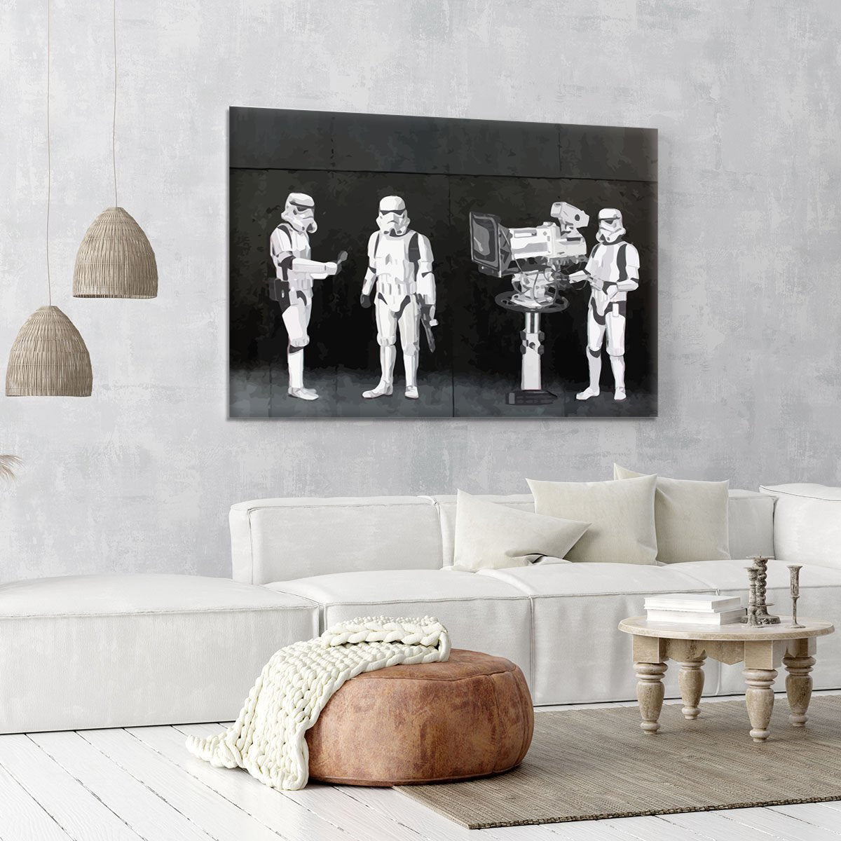 Banksy Stormtroopers Filming Oscars Canvas Print or Poster