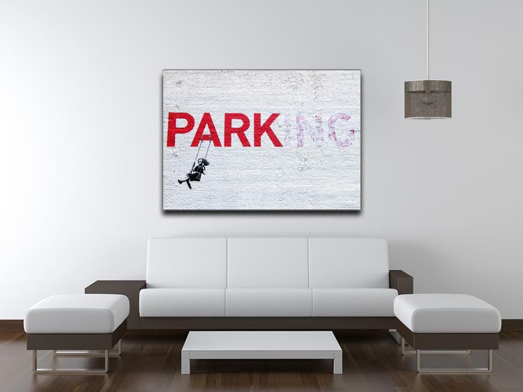 Banksy Swing Girl Print - Canvas Art Rocks - 4