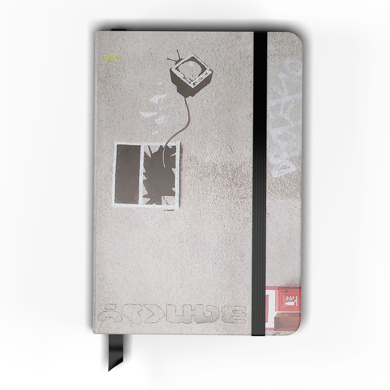 Banksy TV Through Window 4 Split Panel Canvas - Canvas Art Rocks - 1