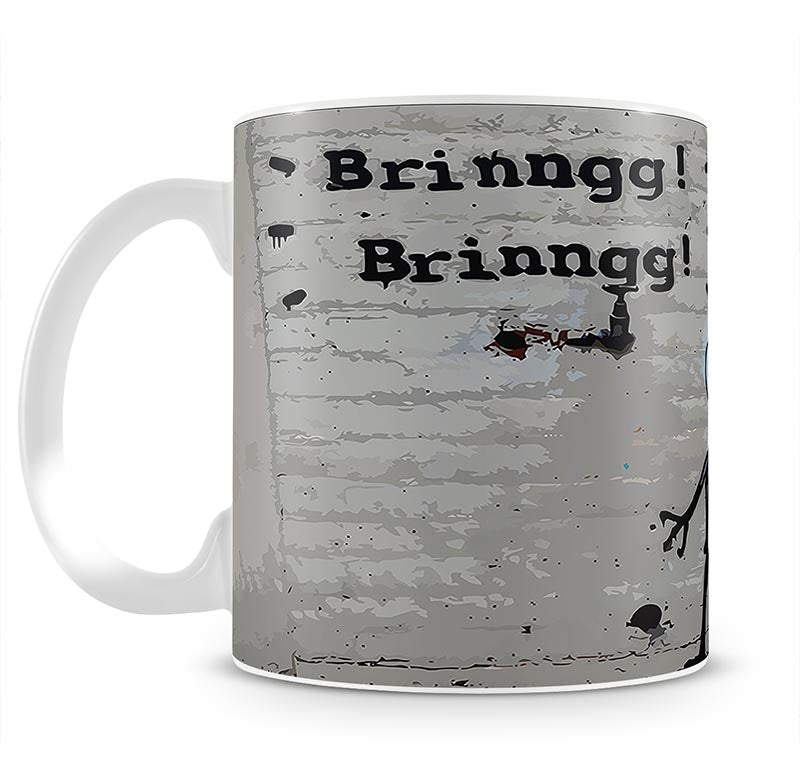 Banksy Tap Phoned Mug - Canvas Art Rocks - 1