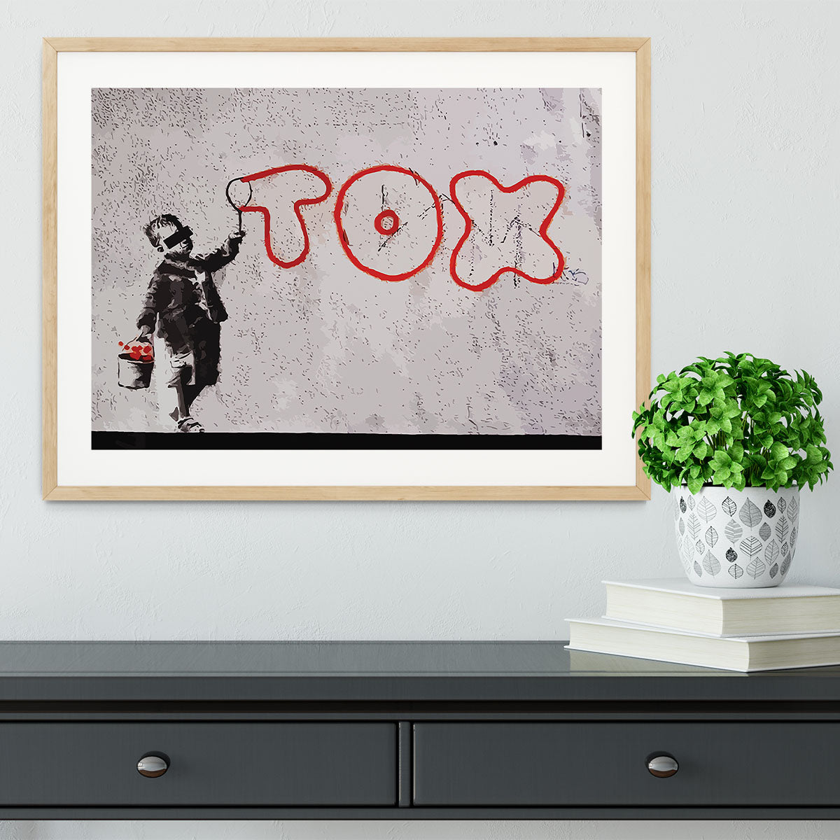 Banksy Tax Framed Print - Canvas Art Rocks - 3