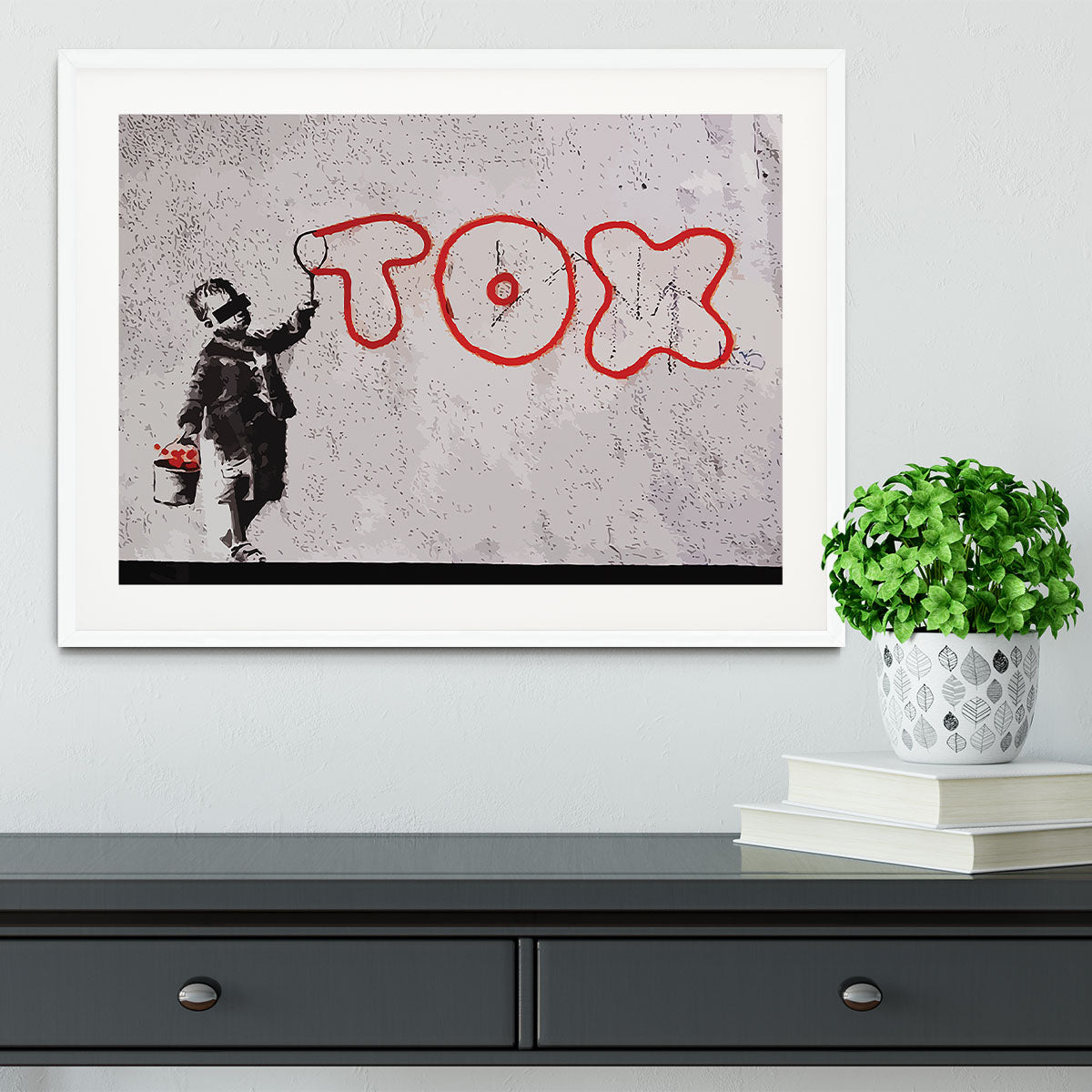 Banksy Tax Framed Print - Canvas Art Rocks - 5