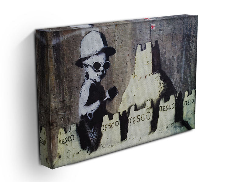 Banksy Tesco Sandcastle Canvas Print or Poster - Canvas Art Rocks - 3