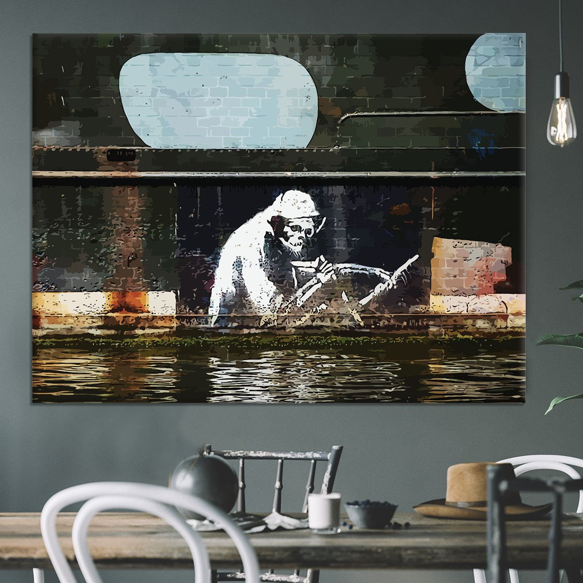 Banksy The Grim Reaper Bristol Canvas Print or Poster