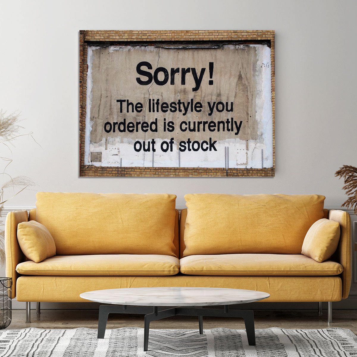 Banksy The Lifestyle You Ordered Canvas Print or Poster