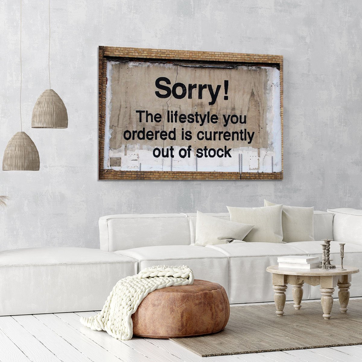 Banksy The Lifestyle You Ordered Canvas Print or Poster