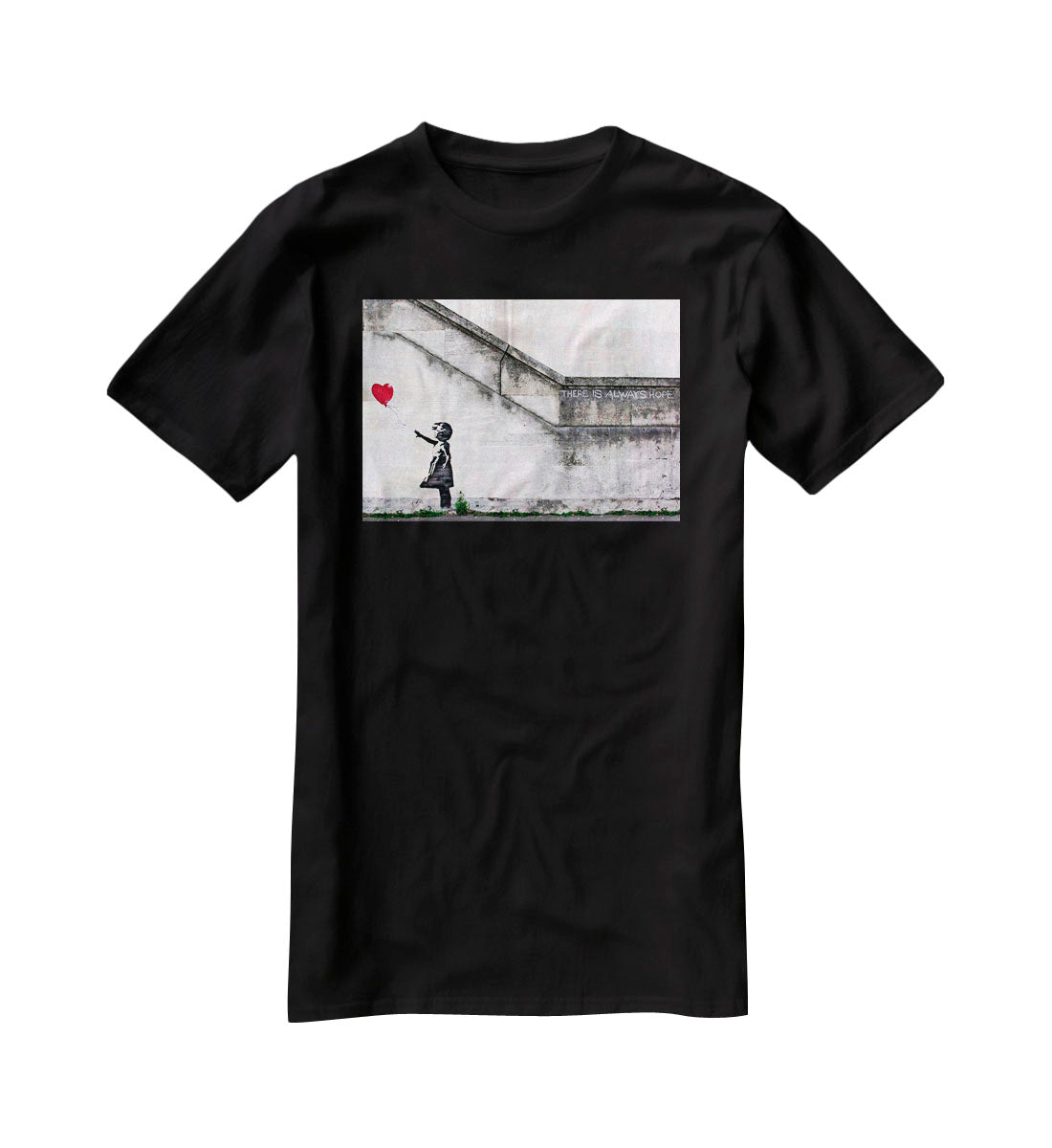 Banksy There is Always Hope T-Shirt - Canvas Art Rocks - 1
