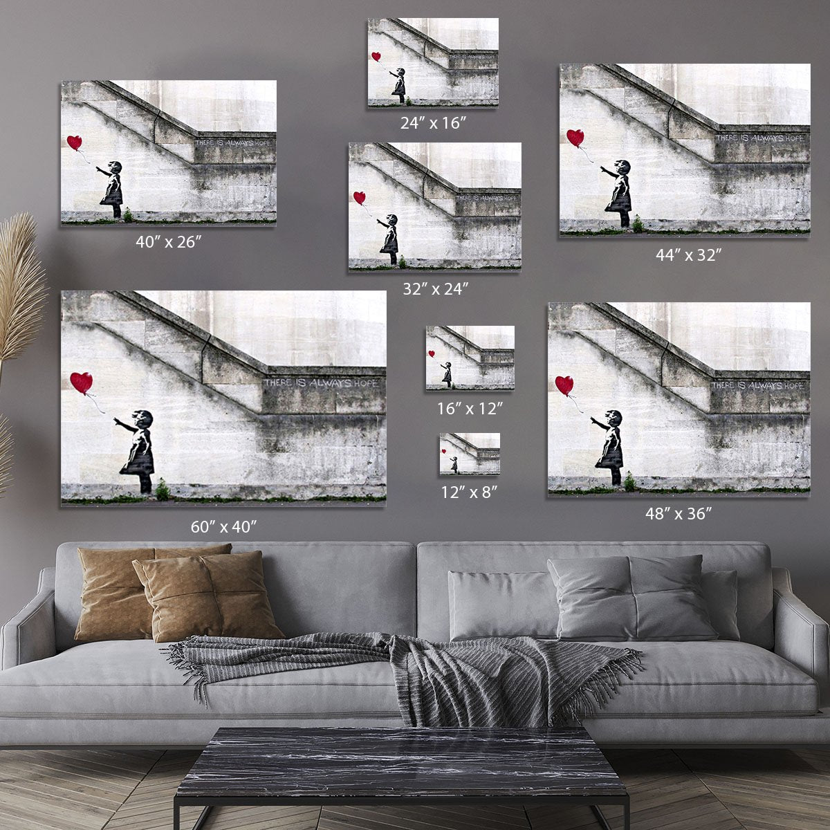 Banksy There is Always Hope Canvas Print or Poster