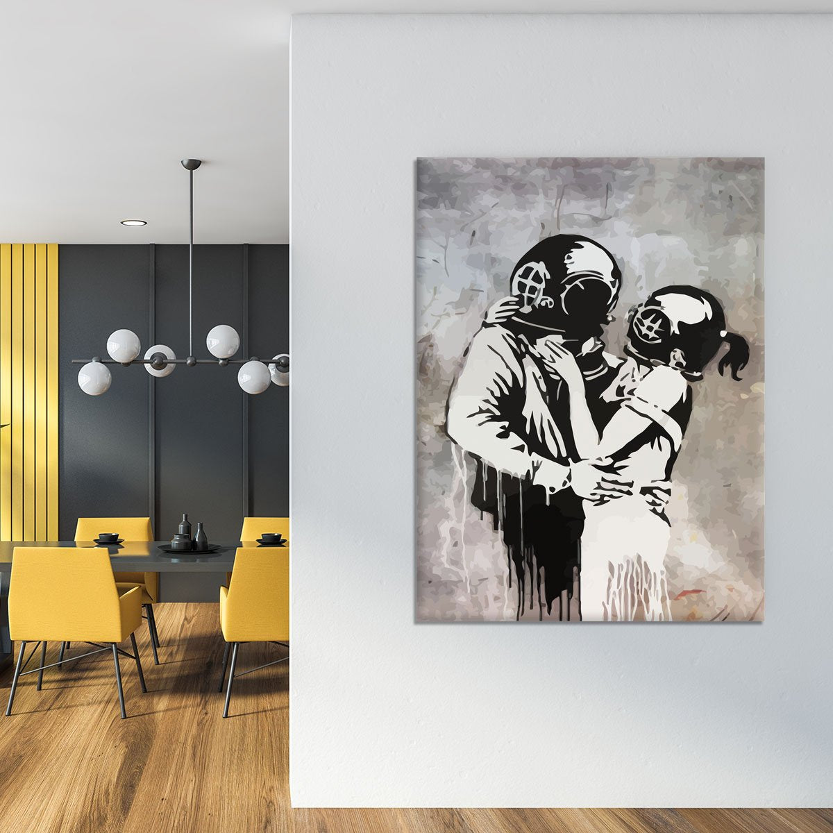 Banksy Think Tank Canvas Print or Poster