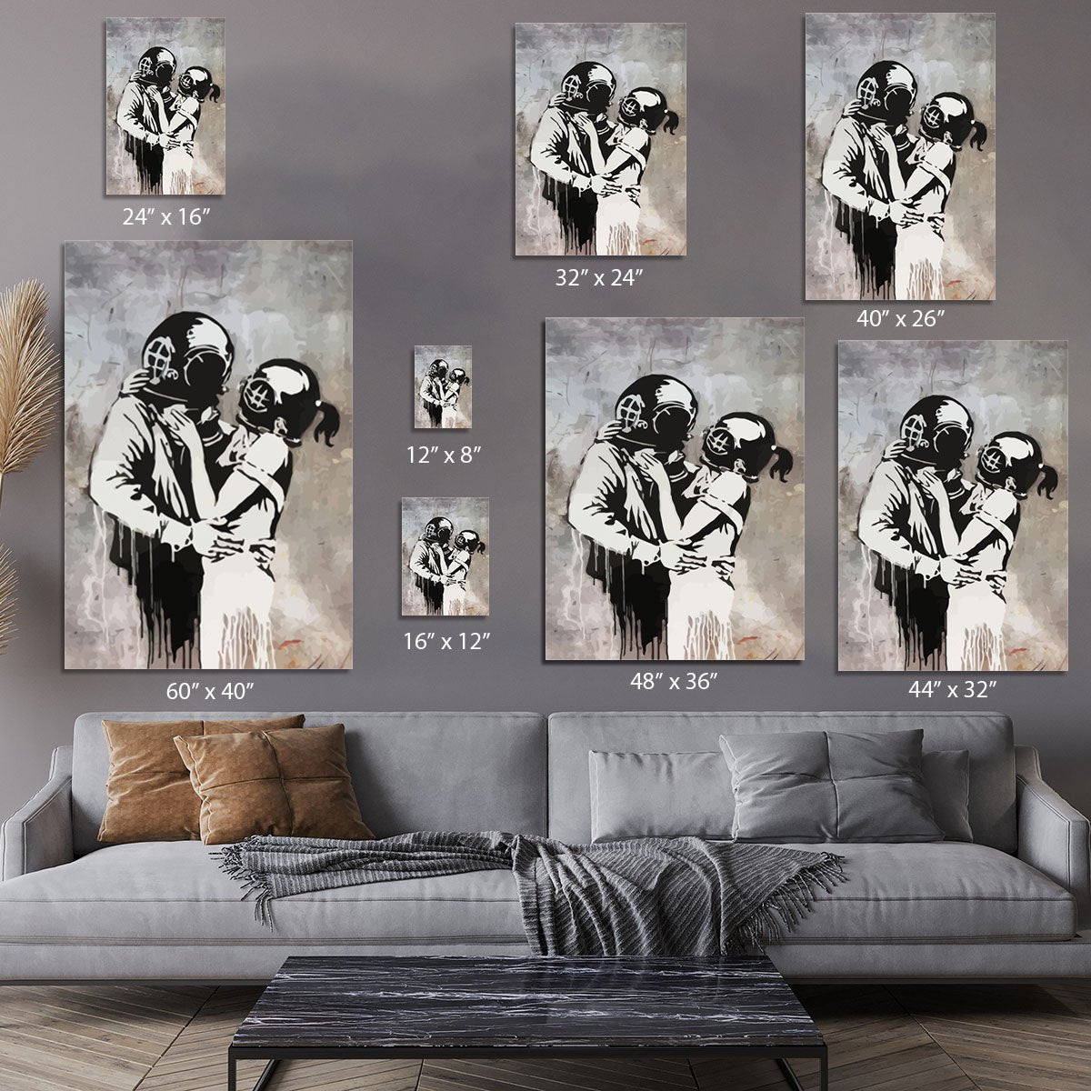 Banksy Think Tank Canvas Print or Poster