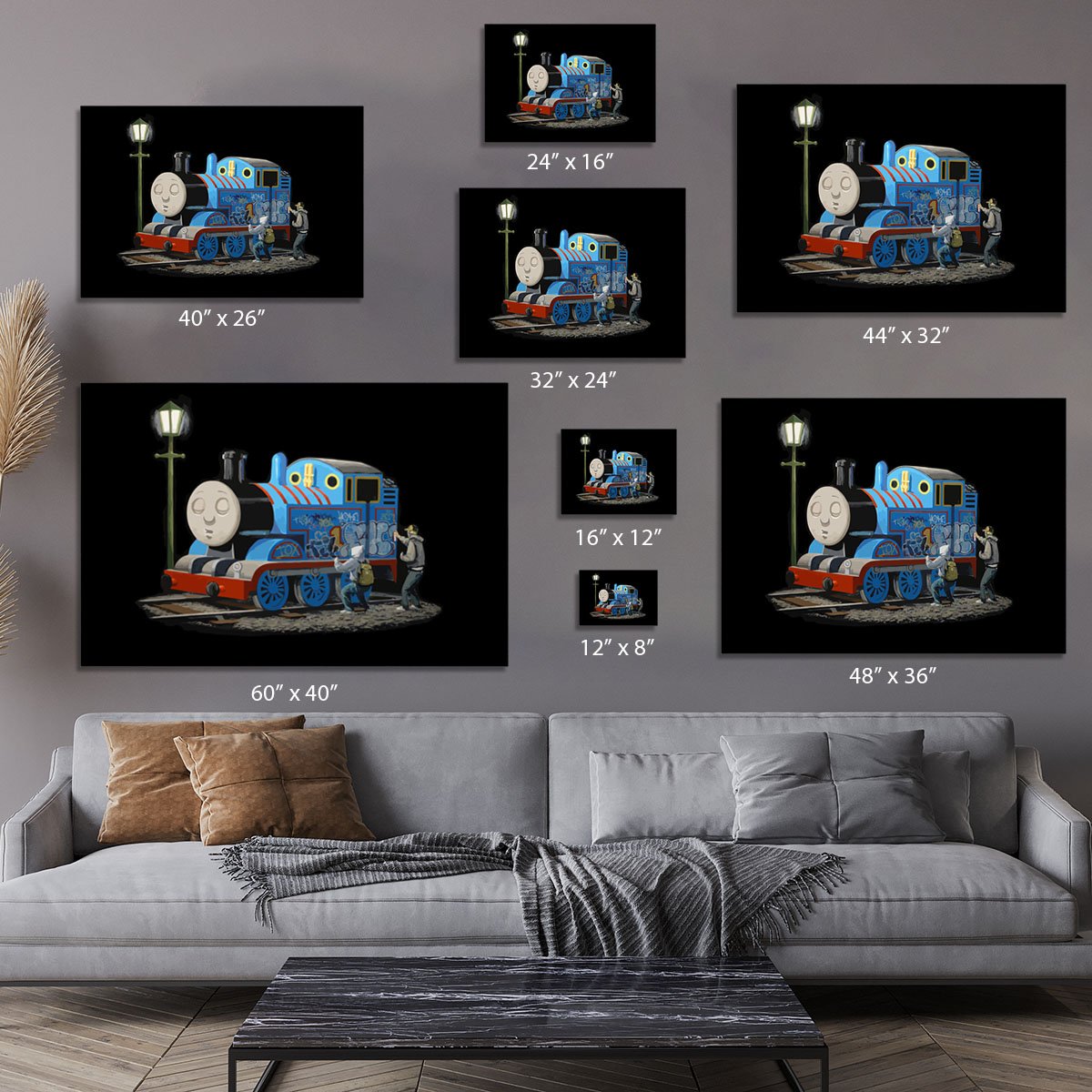 Banksy Thomas the Tank Engine Canvas Print or Poster