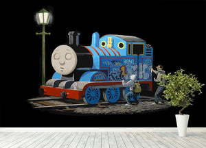 Banksy Thomas the Tank Engine Wall Mural Wallpaper - Canvas Art Rocks - 4