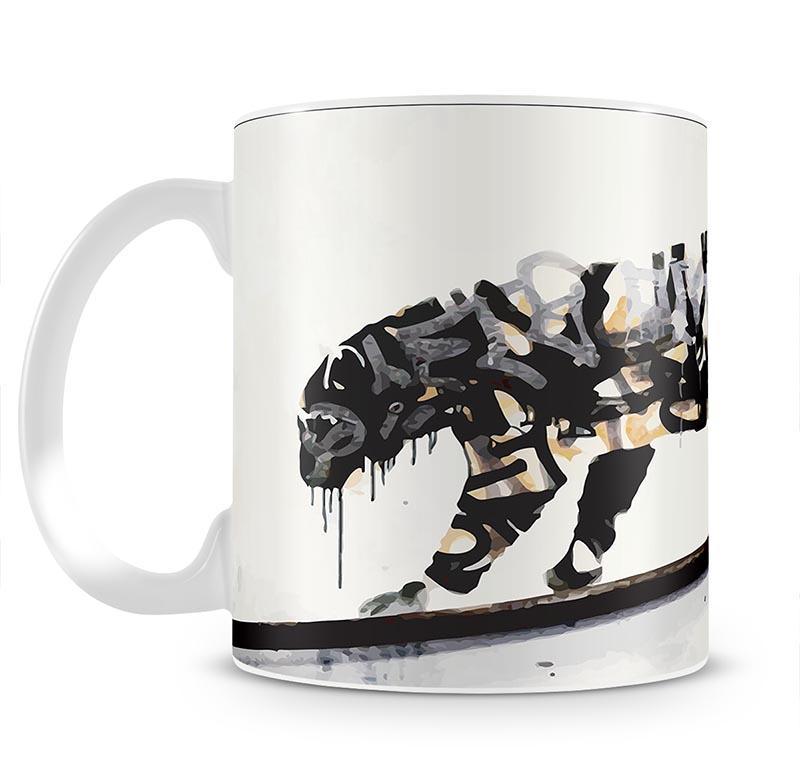 Banksy Tiger Mug - Canvas Art Rocks - 2