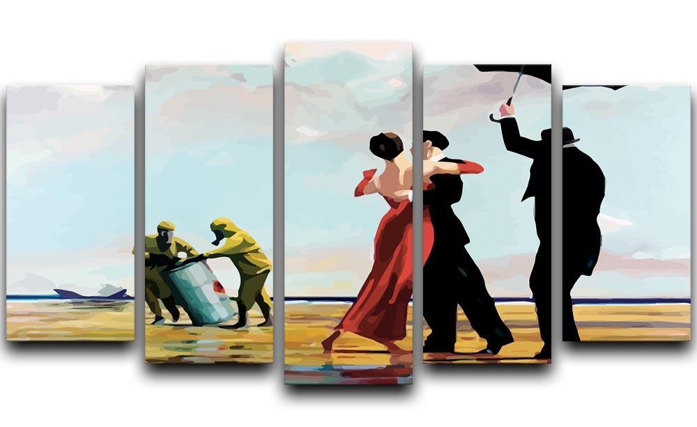 Banksy Toxic Beach 5 Split Panel Canvas  - Canvas Art Rocks - 1