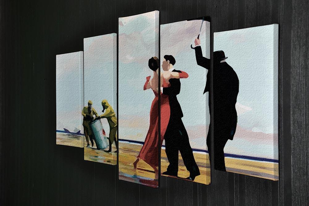 Banksy Toxic Beach 5 Split Panel Canvas - Canvas Art Rocks - 2