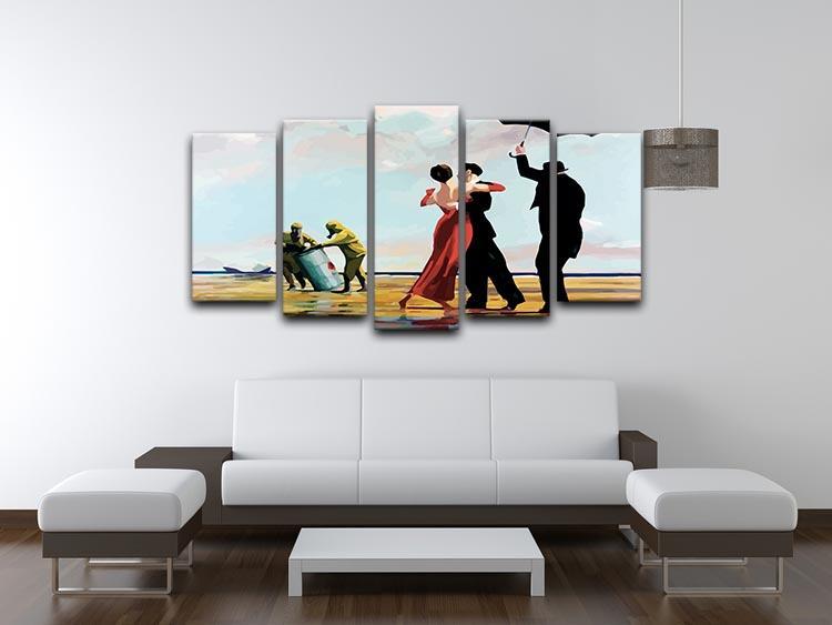 Banksy Toxic Beach 5 Split Panel Canvas - Canvas Art Rocks - 3