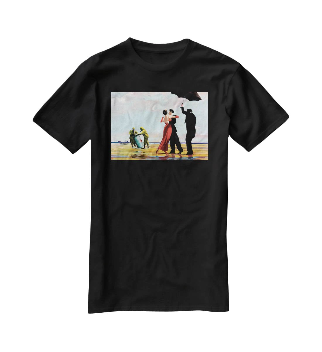 Banksy Toxic Beach T-Shirt - Canvas Art Rocks - 1