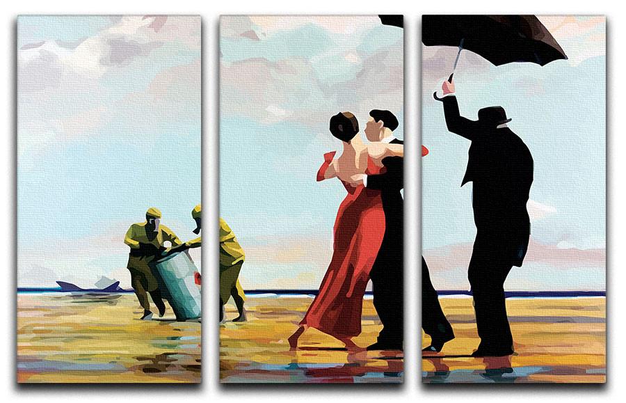 Banksy Toxic Beach 3 Split Panel Canvas Print - Canvas Art Rocks