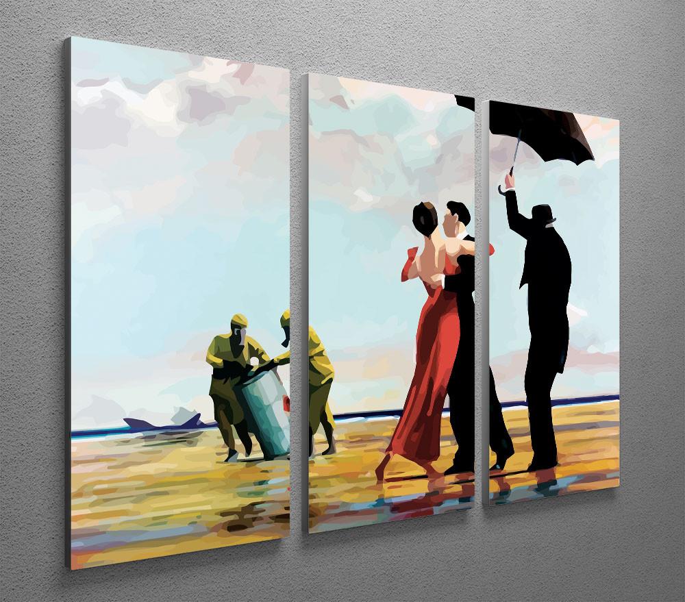 Banksy Toxic Beach 3 Split Panel Canvas Print - Canvas Art Rocks