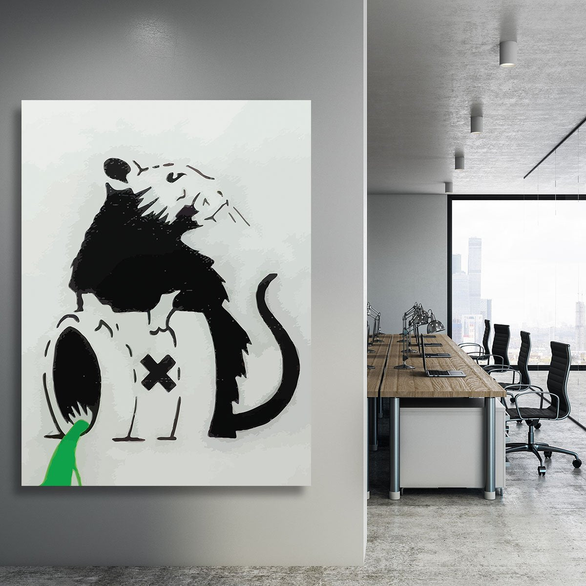 Banksy Toxic Rat Canvas Print or Poster
