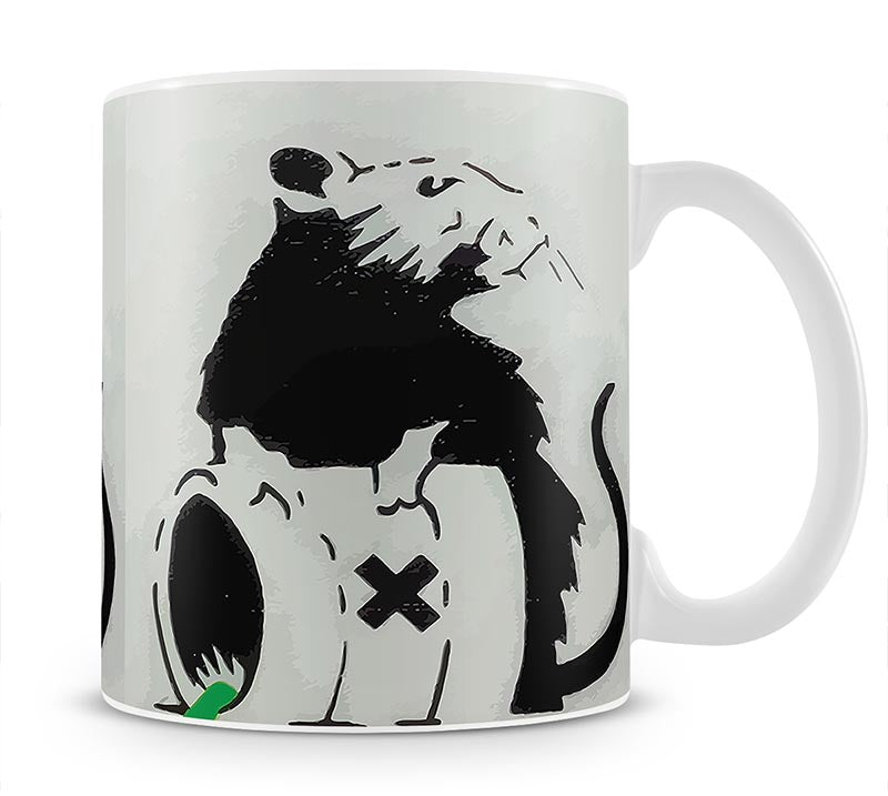 Banksy Toxic Rat Mug - Canvas Art Rocks - 1