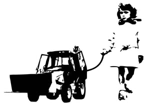 Banksy Walking The Cat Wall Mural Wallpaper - Canvas Art Rocks - 1