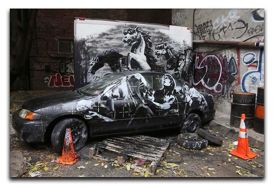Banksy War Horse Canvas Print or Poster  - Canvas Art Rocks - 1