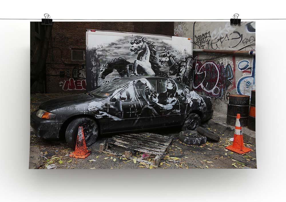 Banksy War Horse Canvas Print or Poster - Canvas Art Rocks - 2