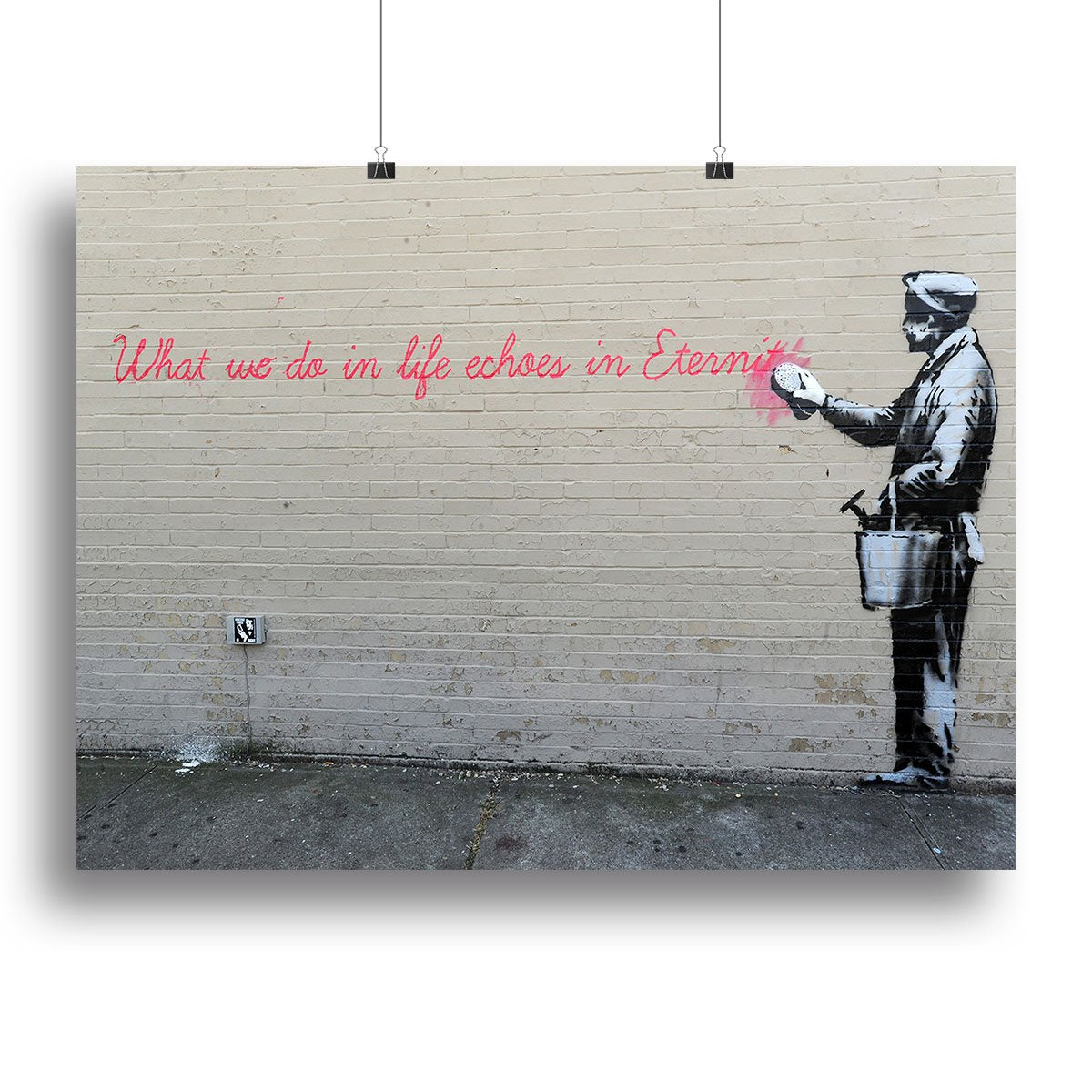 Banksy What We Do In Life Canvas Print or Poster