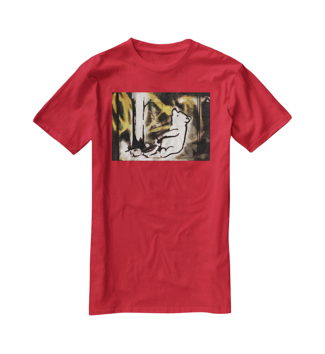 Banksy Winnie the Pooh Bear Trap T-Shirt - Canvas Art Rocks - 4