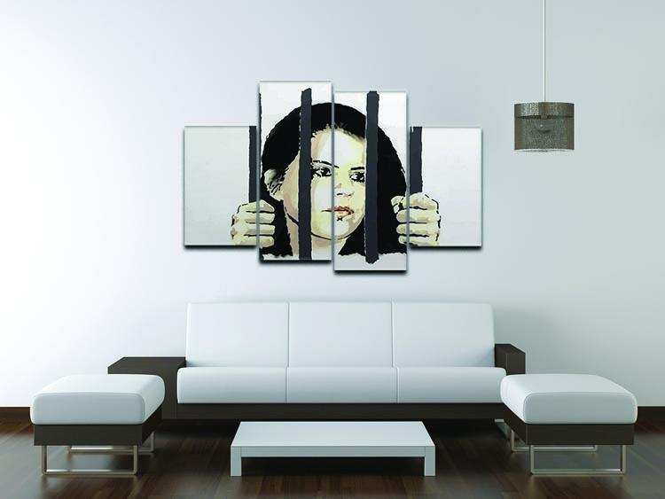 Banksy Zehra Dogan New York 4 Split Panel Canvas - Canvas Art Rocks - 3