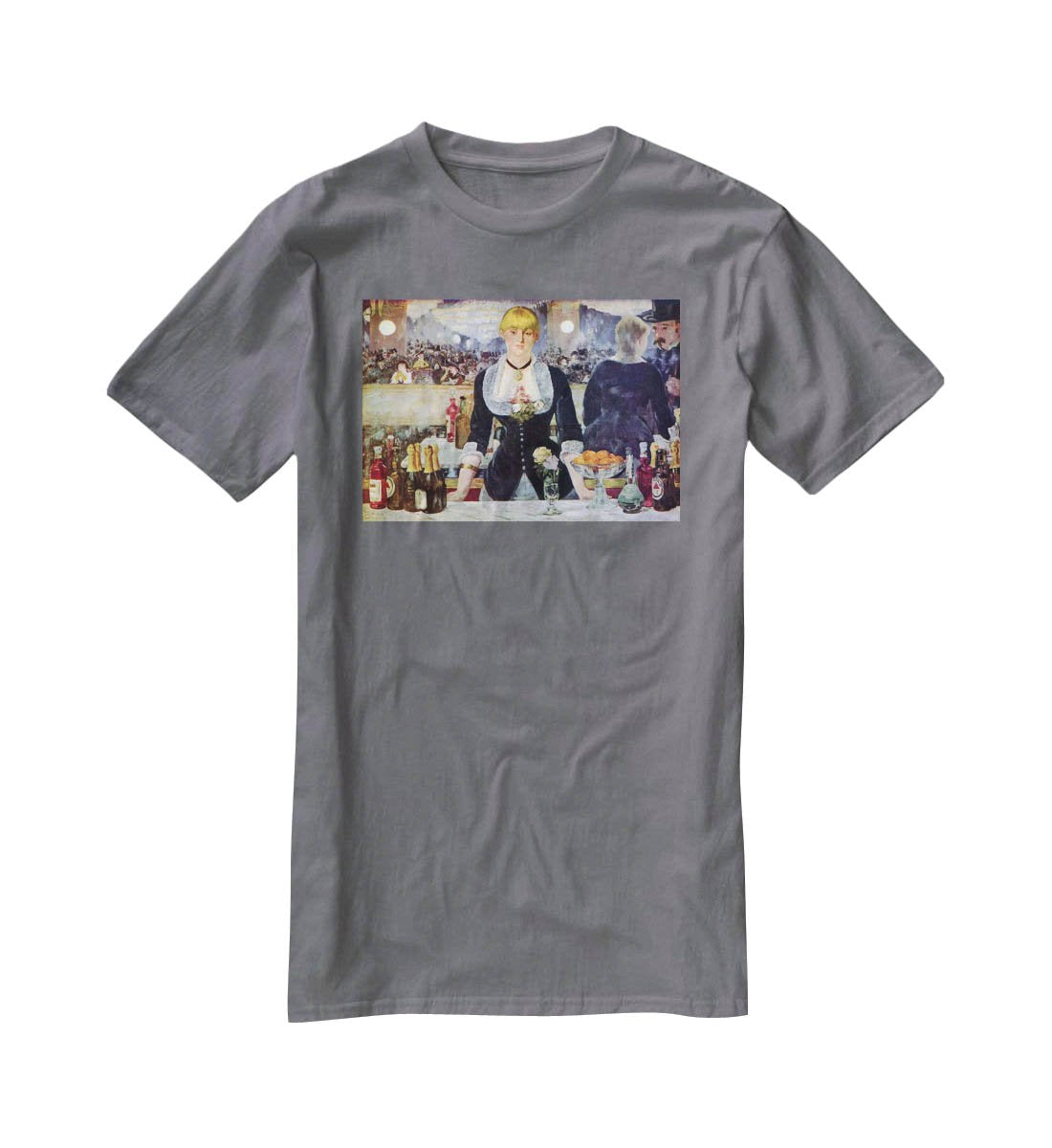 Bar in the Folies-Bergere by Manet T-Shirt - Canvas Art Rocks - 3