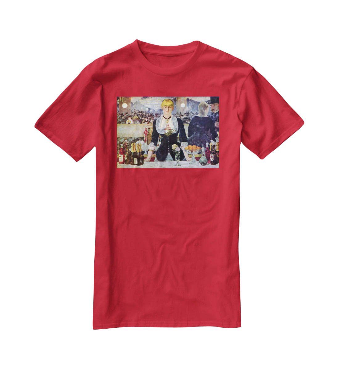 Bar in the Folies-Bergere by Manet T-Shirt - Canvas Art Rocks - 4