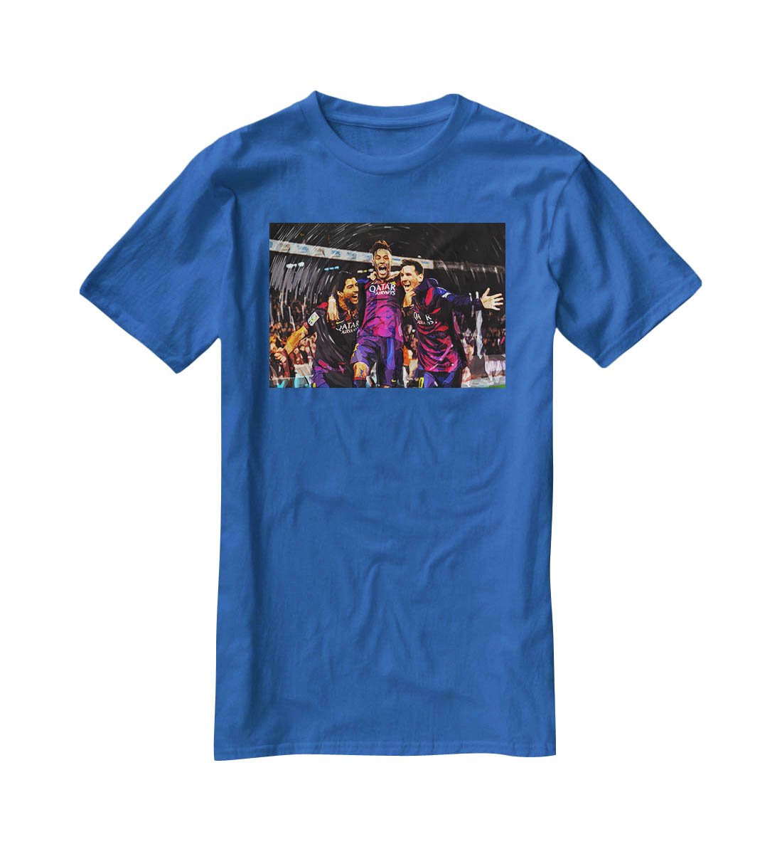Barcelona Suarez Messi Neymar T-Shirt - Canvas Art Rocks - 2