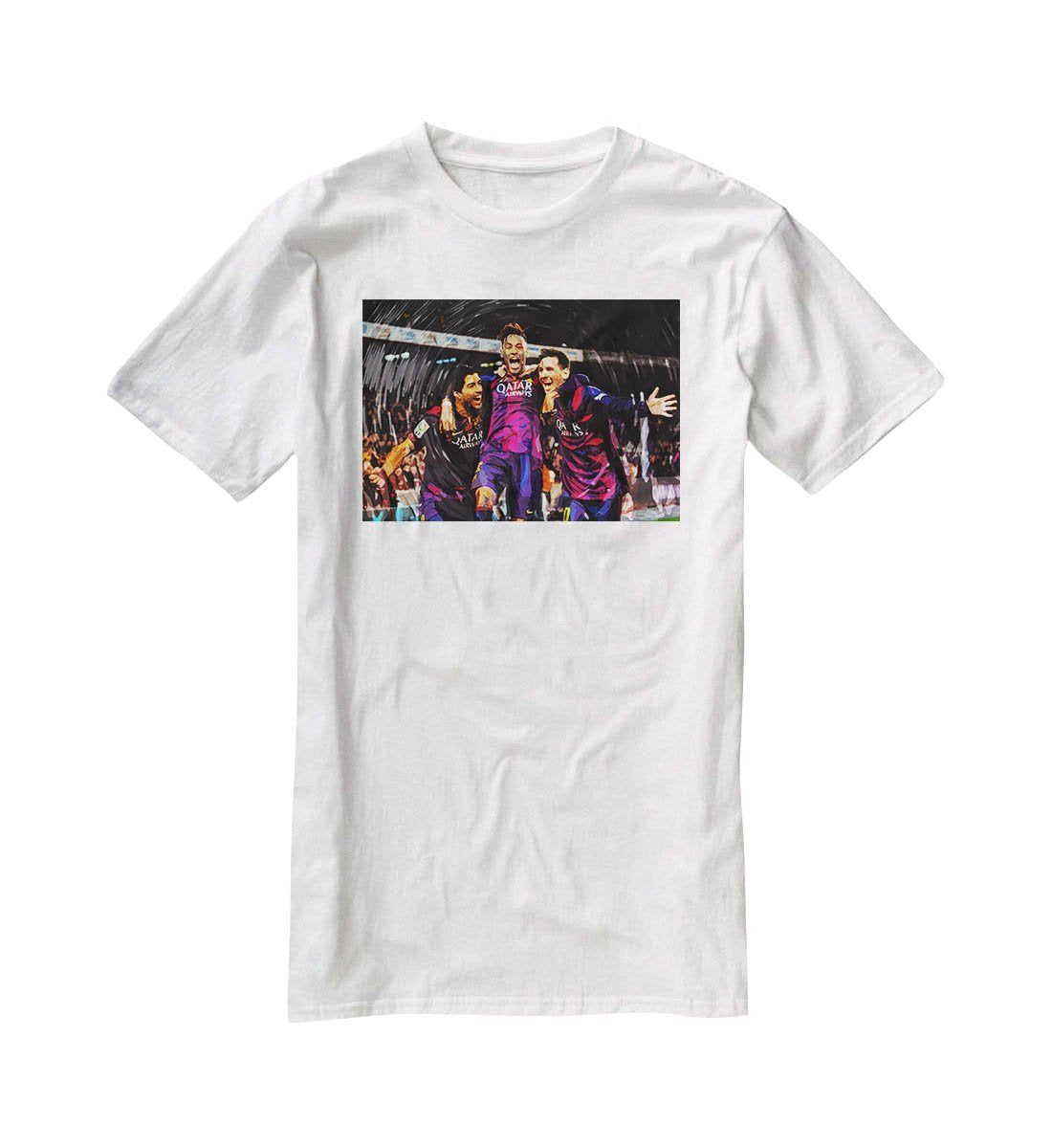 Barcelona Suarez Messi Neymar T-Shirt - Canvas Art Rocks - 5