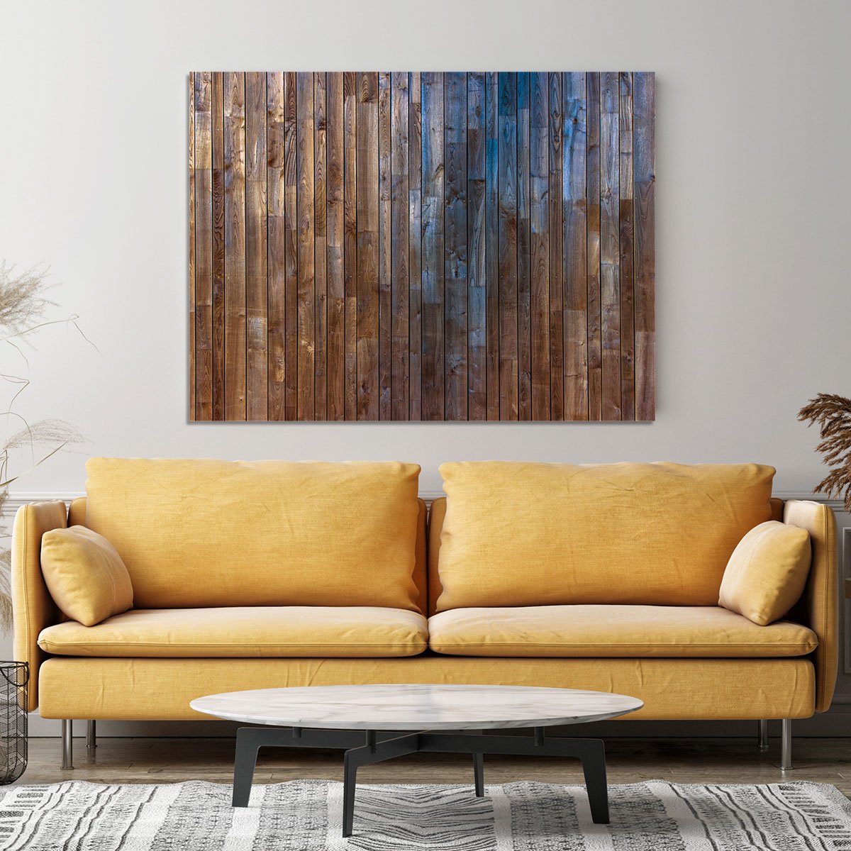 Barn Wood Wall Background Canvas Print or Poster