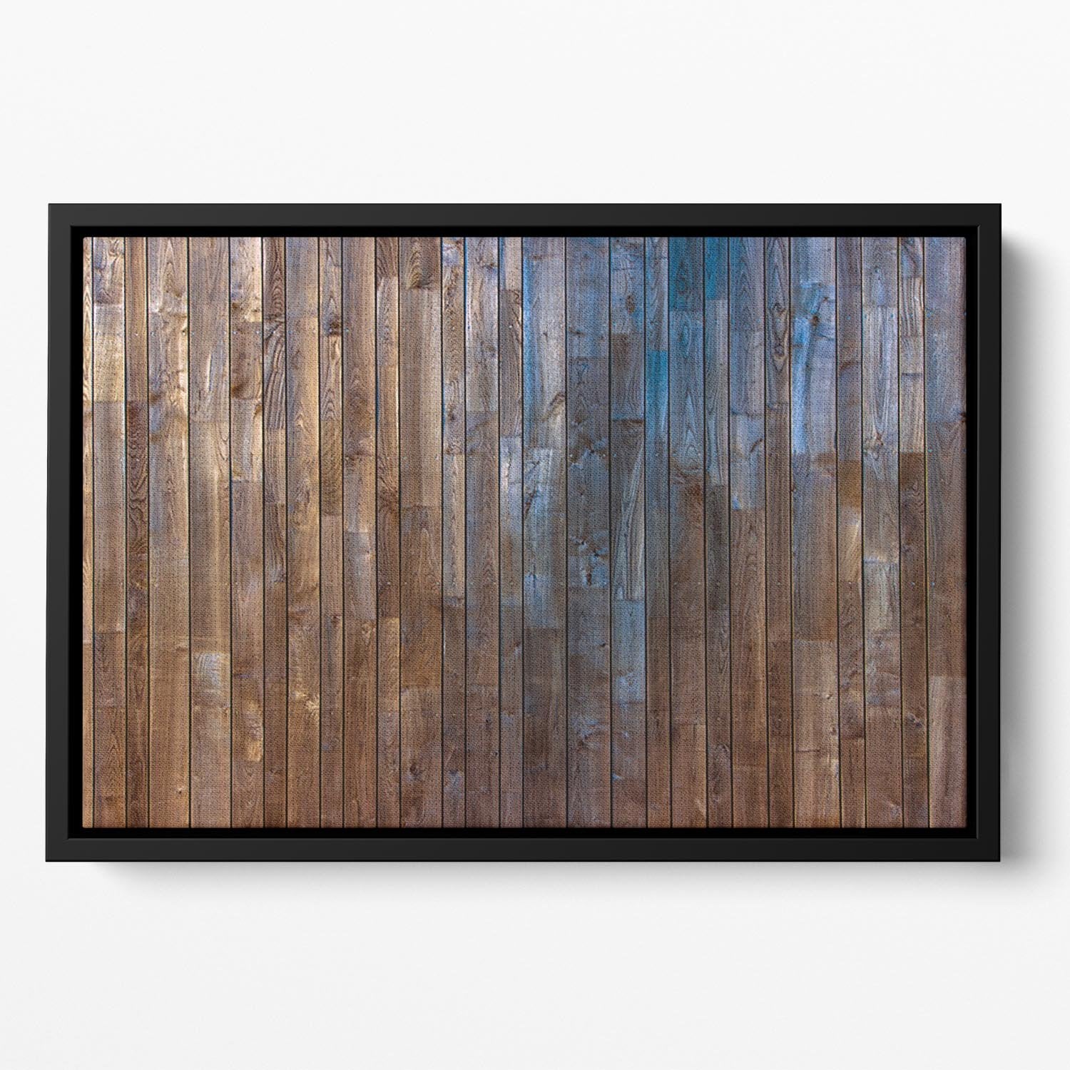 Barn Wood Wall Background Floating Framed Canvas - Canvas Art Rocks - 2