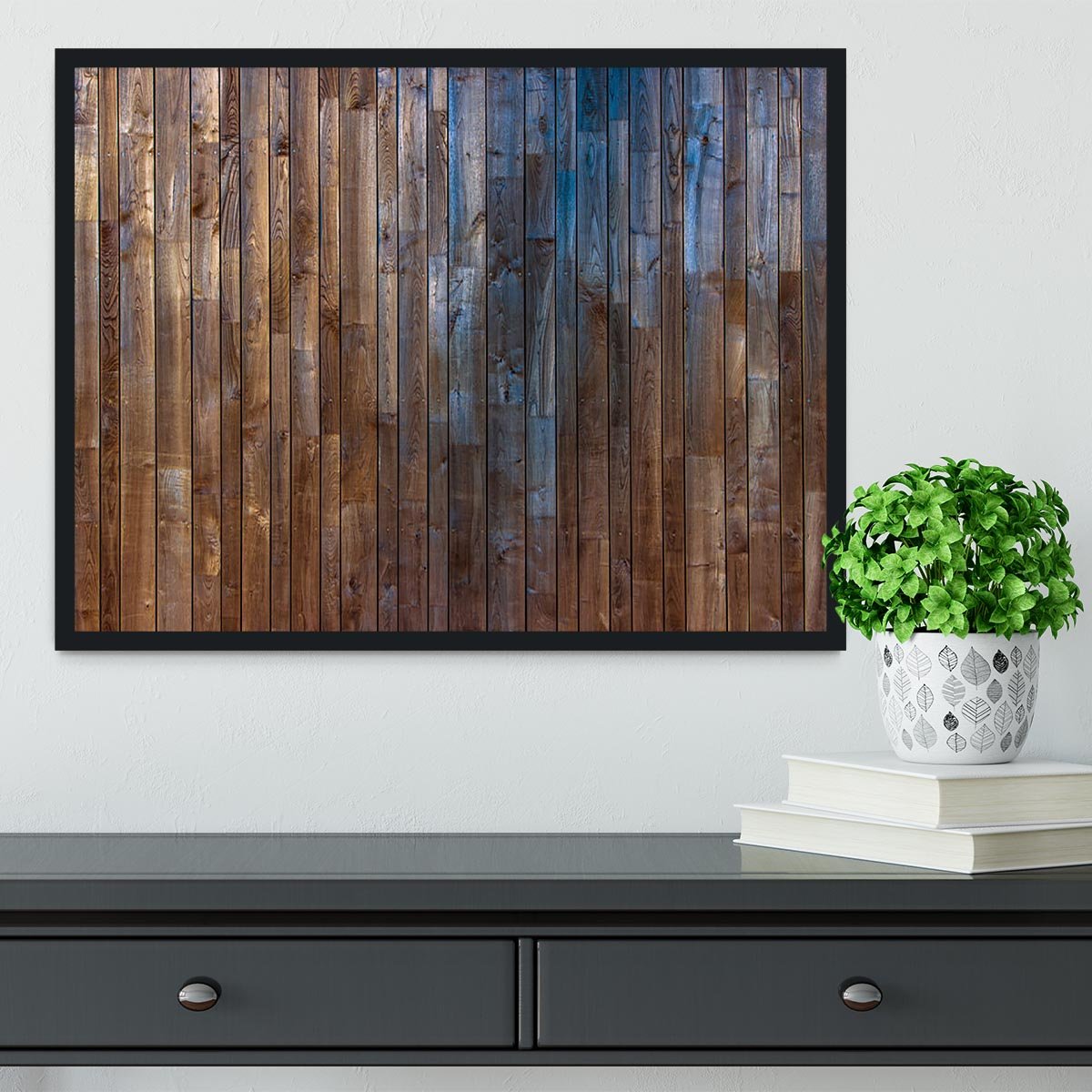 Barn Wood Wall Background Framed Print - Canvas Art Rocks - 2