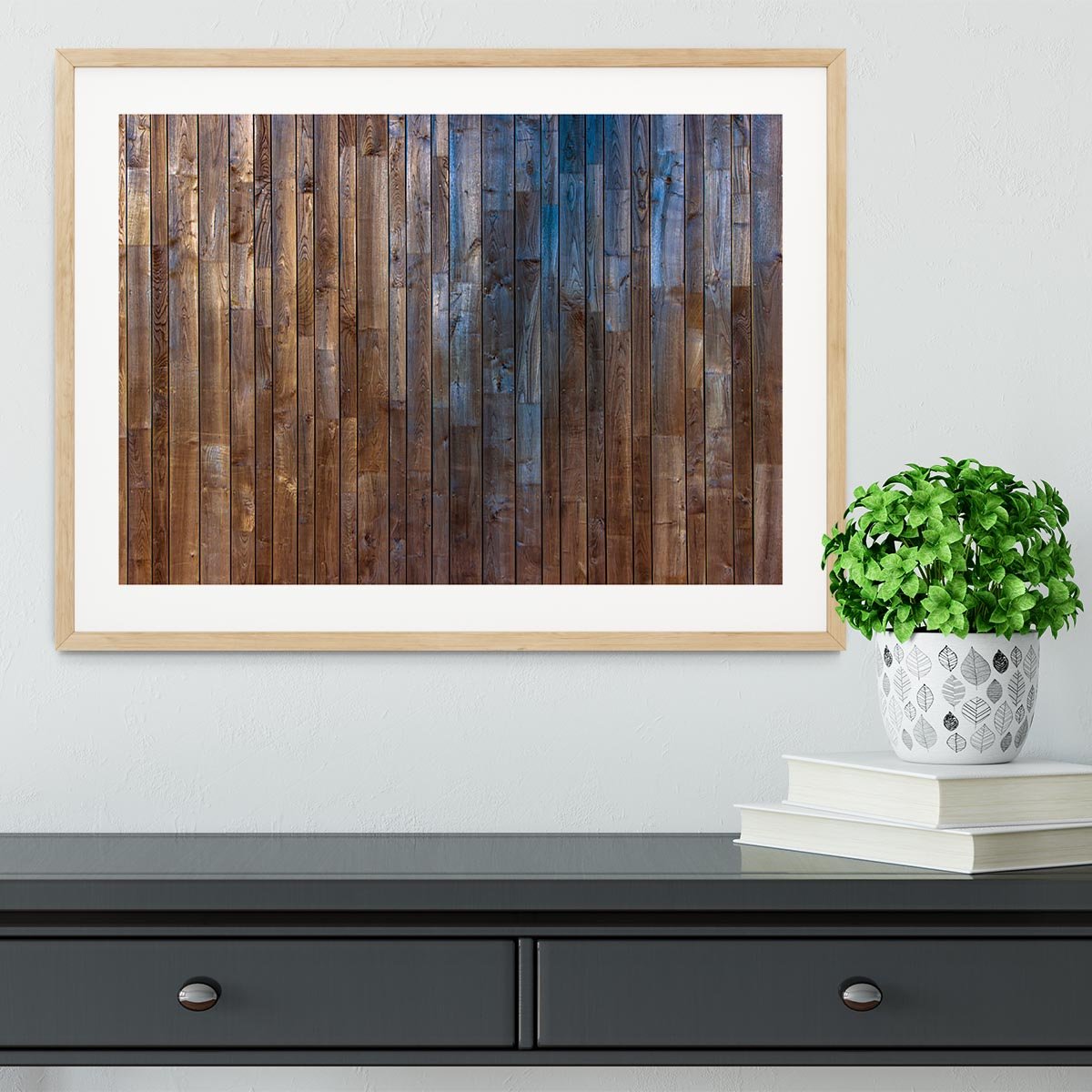 Barn Wood Wall Background Framed Print - Canvas Art Rocks - 3