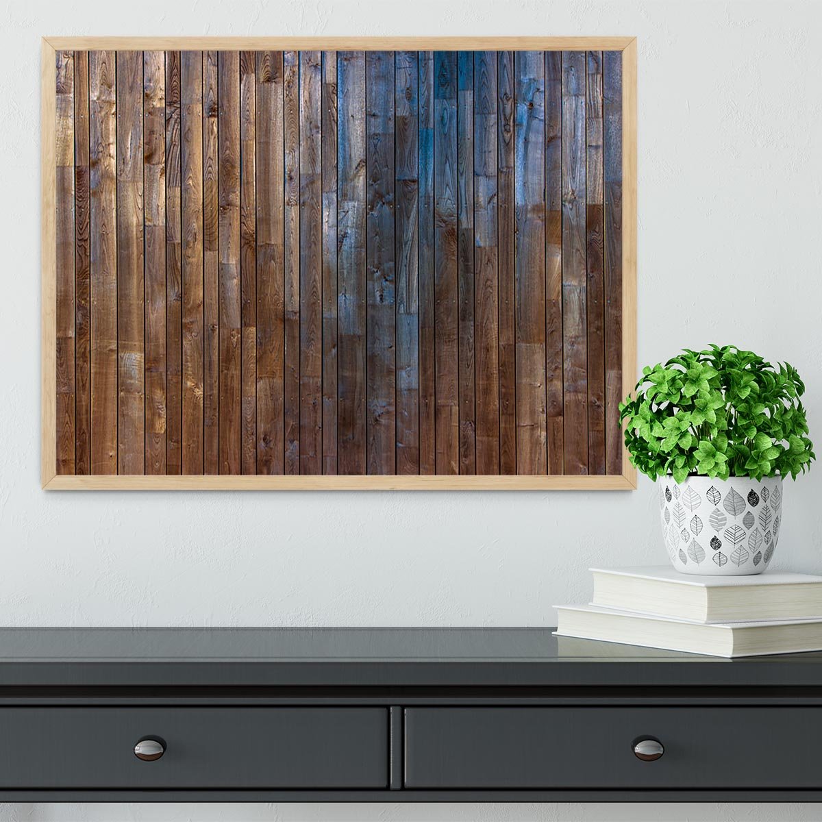 Barn Wood Wall Background Framed Print - Canvas Art Rocks - 4