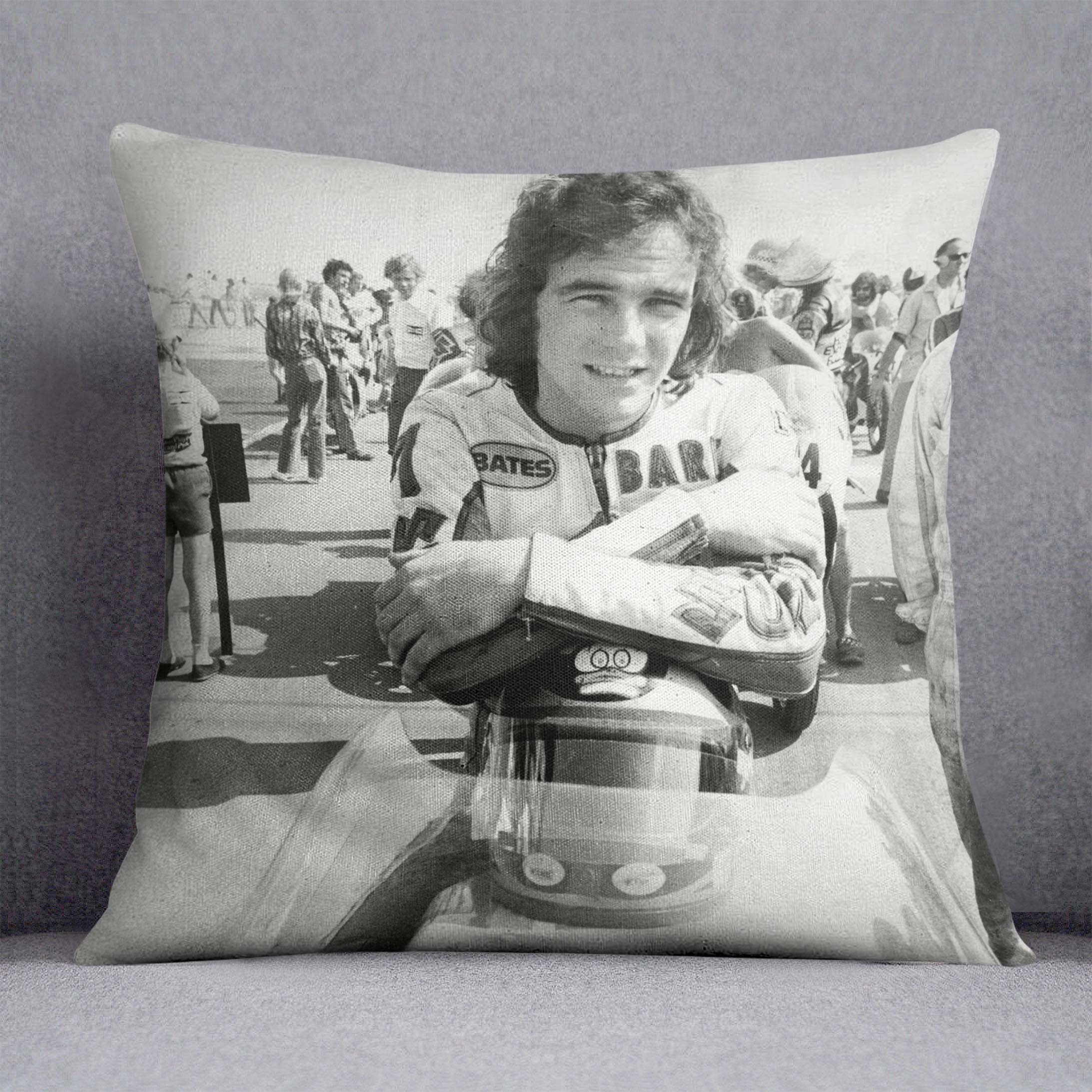 Barry Sheene motorcycle racing champion Cushion